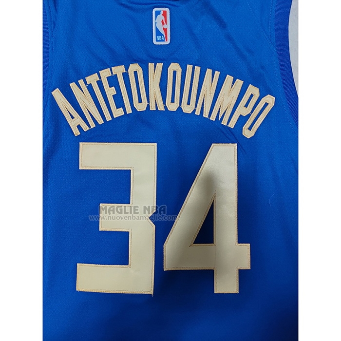 Maglia
 Giannis Antetokounmpo NO 34 Milwaukee Bucks Citta
 2022-23 Blu
